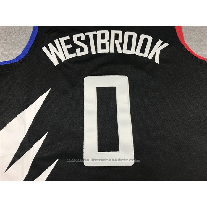 Maillot Los Angeles Clippers Russell Westbrook #0 Statement 2022-23 Noir